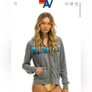 Aviator nation five stripe hoodie